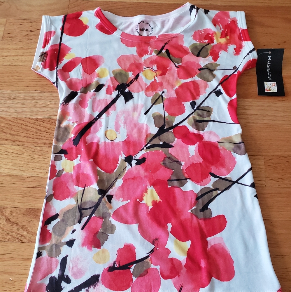 NWT Brushed Blossoms Tee - Met Store
